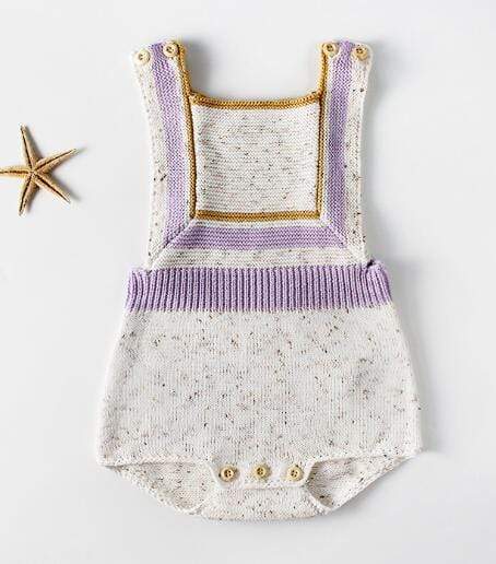 Girl's Clothing White / 24M Vintage Style Knitted Romper