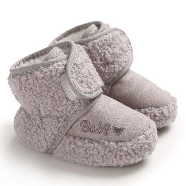 02 / 0-6 Months / China Warm First Walkers Cotton Baby Shoes