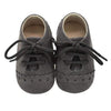 Shoes Gray / 0-6M Warm Leather Pre-Walker Shoes