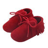 Shoes Red / 0-6M Warm Leather Pre-Walker Shoes