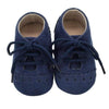 Shoes Blue / 0-6M Warm Leather Pre-Walker Shoes