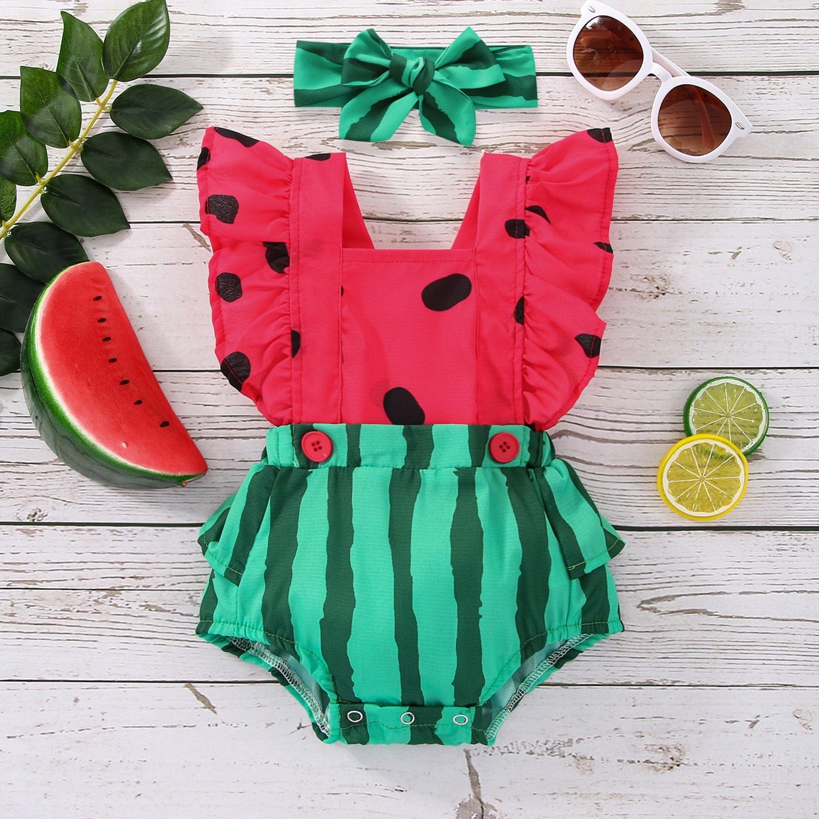 6M / China Watermelon Romper