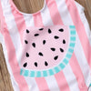 Girl&#39;s Clothing Watermelon Striped Swimsuit