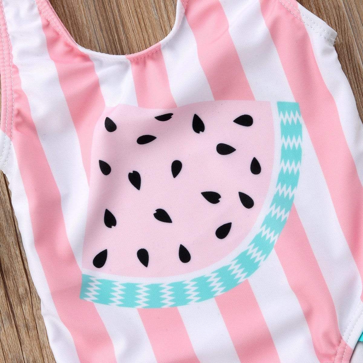 Girl's Clothing Watermelon Striped Swimsuit