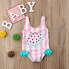 Girl&#39;s Clothing Watermelon Striped Swimsuit