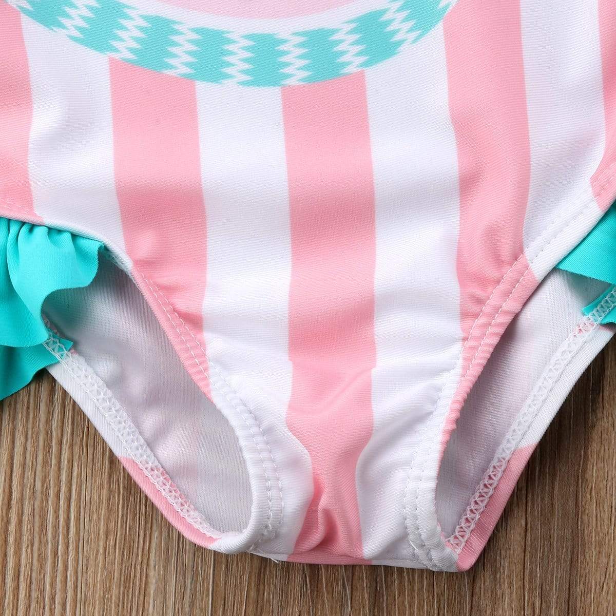 Girl's Clothing Watermelon Striped Swimsuit