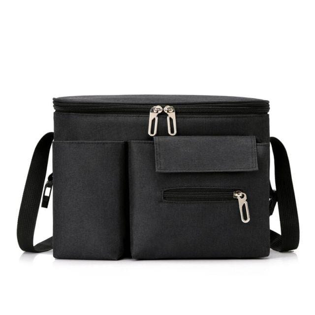 black / China Waterproof Portable Diaper Bag