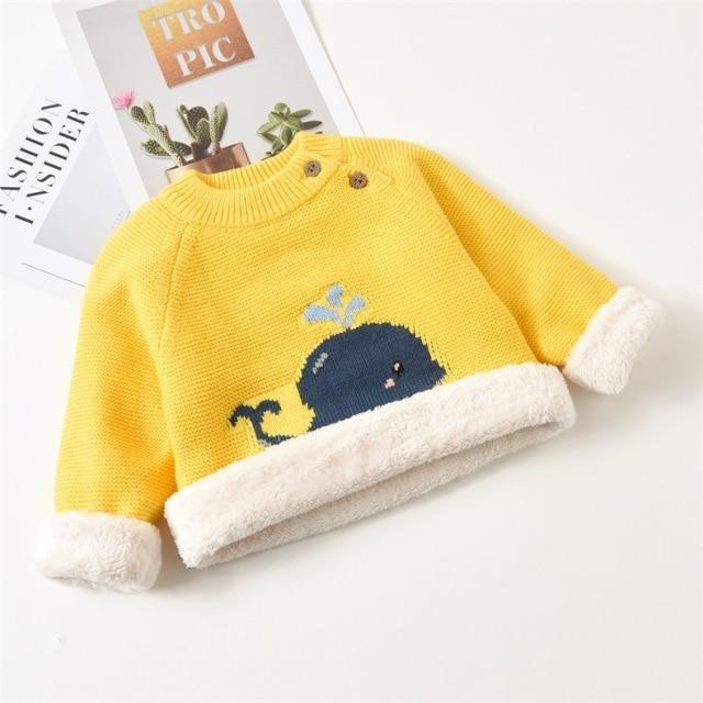 Girl's Clothing Yellow / 24M Whale Knit Sweater