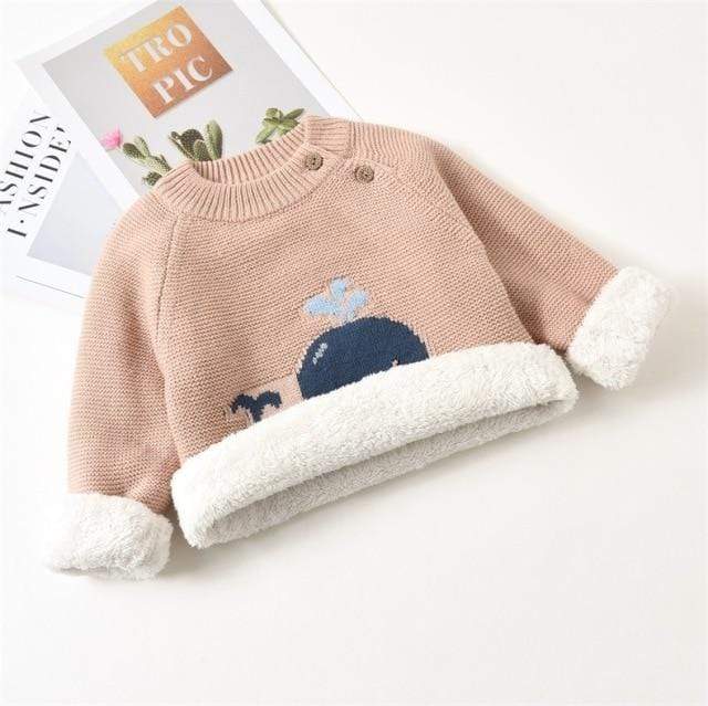 Girl's Clothing Pink / 4T Whale Knit Sweater