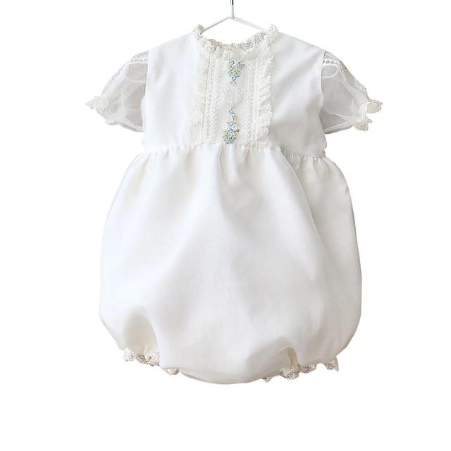 short sleeve romper / 6M White Jumpsuit