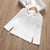 Girl's Clothing Beige / 100(Height90-100cm) Whitel Sleeve with sweet cartoon colar