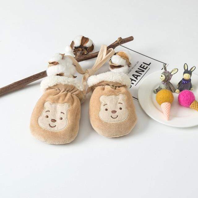 Bear Winter Baby Full Finger Mittens