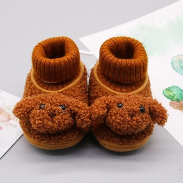 Shoes Brown / US 7-7.5 Winter Cartoon Dog Baby Boots