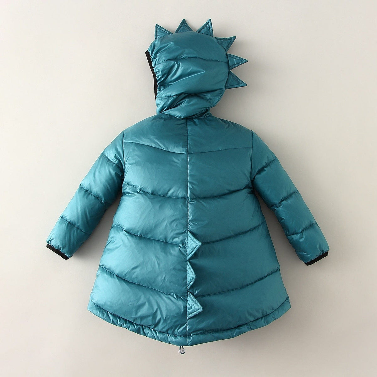 Kids Winter Puffer Jacket with Spike Hood - Momorii