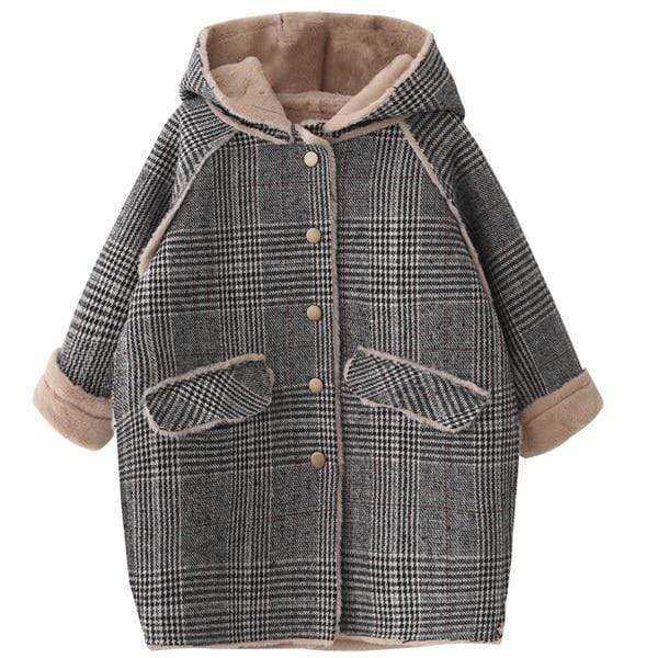 Boy's Clothing Dark Grey / 10T Winter Coat With Woolen Clothes