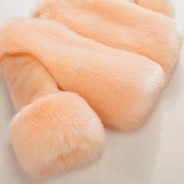 orange / 90 / China Winter Jacket Faux Fur