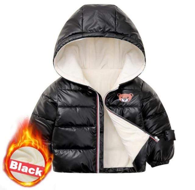 Girl's Clothing Black / 6T(Length 48CM) Winter Jacket For Girls Coat