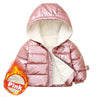 Girl&#39;s Clothing Pink / 6T(Length 48CM) Winter Jacket For Girls Coat