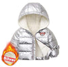 Girl&#39;s Clothing Silver / 6T(Length 48CM) Winter Jacket For Girls Coat