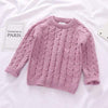 CRZX2807 Pink Tops / 4T Winter knitting Pullover Sweater+Pants