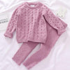 Winter knitting Pullover Sweater+Pants