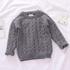 CRZX2807 Grey Tops / 4T Winter knitting Pullover Sweater+Pants