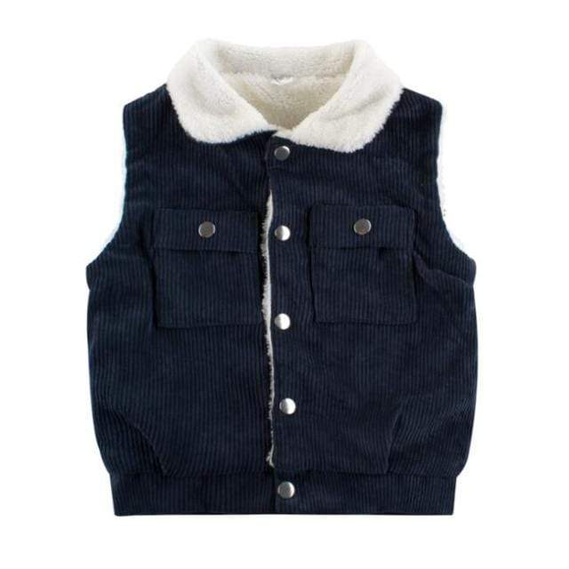navy / 3T Winter Wool Vest