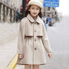 Girl&#39;s Clothing khaki / 12T Woolen Long Trench Coat